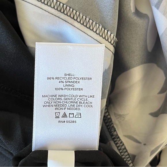 Express Floral Tie Waist Long Sleeve Dress - Picture 8 of 8